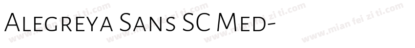 Alegreya Sans SC Med字体转换
